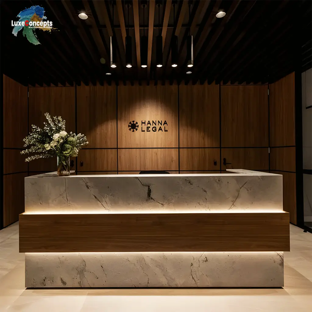 Architectual Desk Ideas for Reception Desk 2025